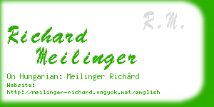 richard meilinger business card
